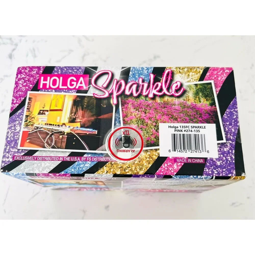 Holga 135FC Hot Pink Sparkle Film Camera 35mm Flash Nostalgic Valentine’s Day - Picture 3 of 3